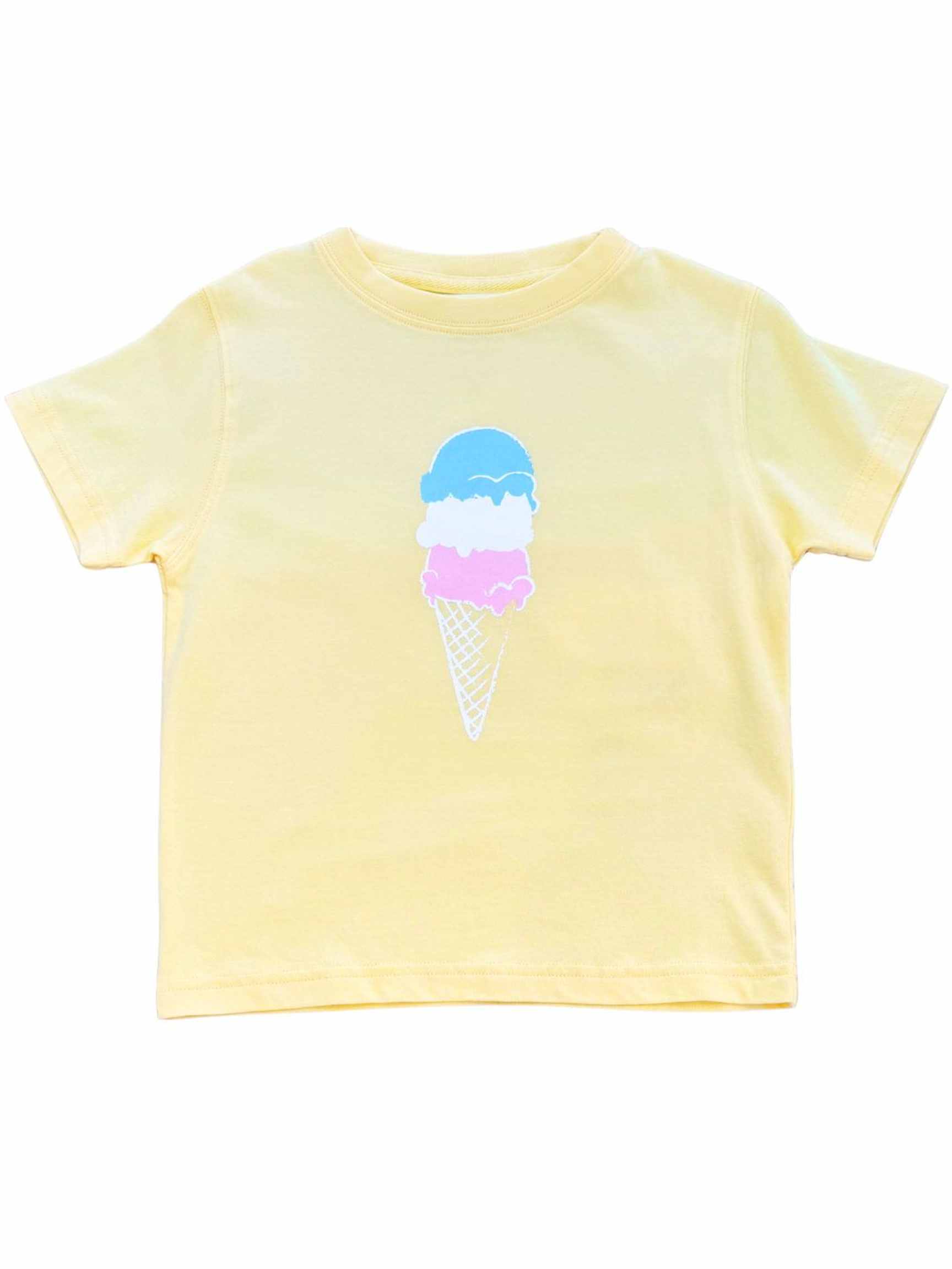 Yellow Ice Cream Cone S/S T-Shirt