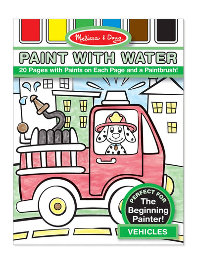 Vehicles Paint with Water Kids' Art Pad