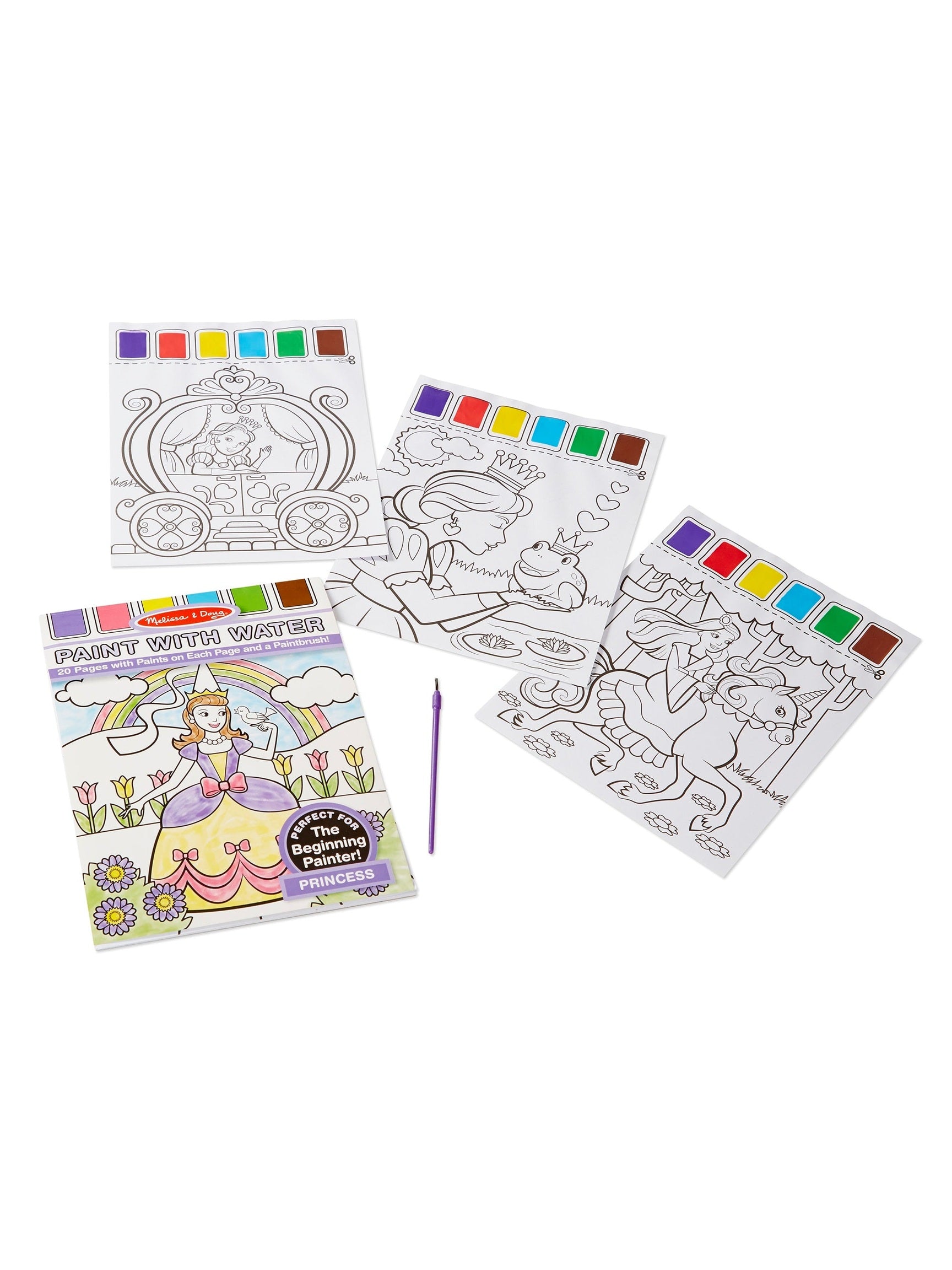 Princess Paint with Water Kids' Art Pad