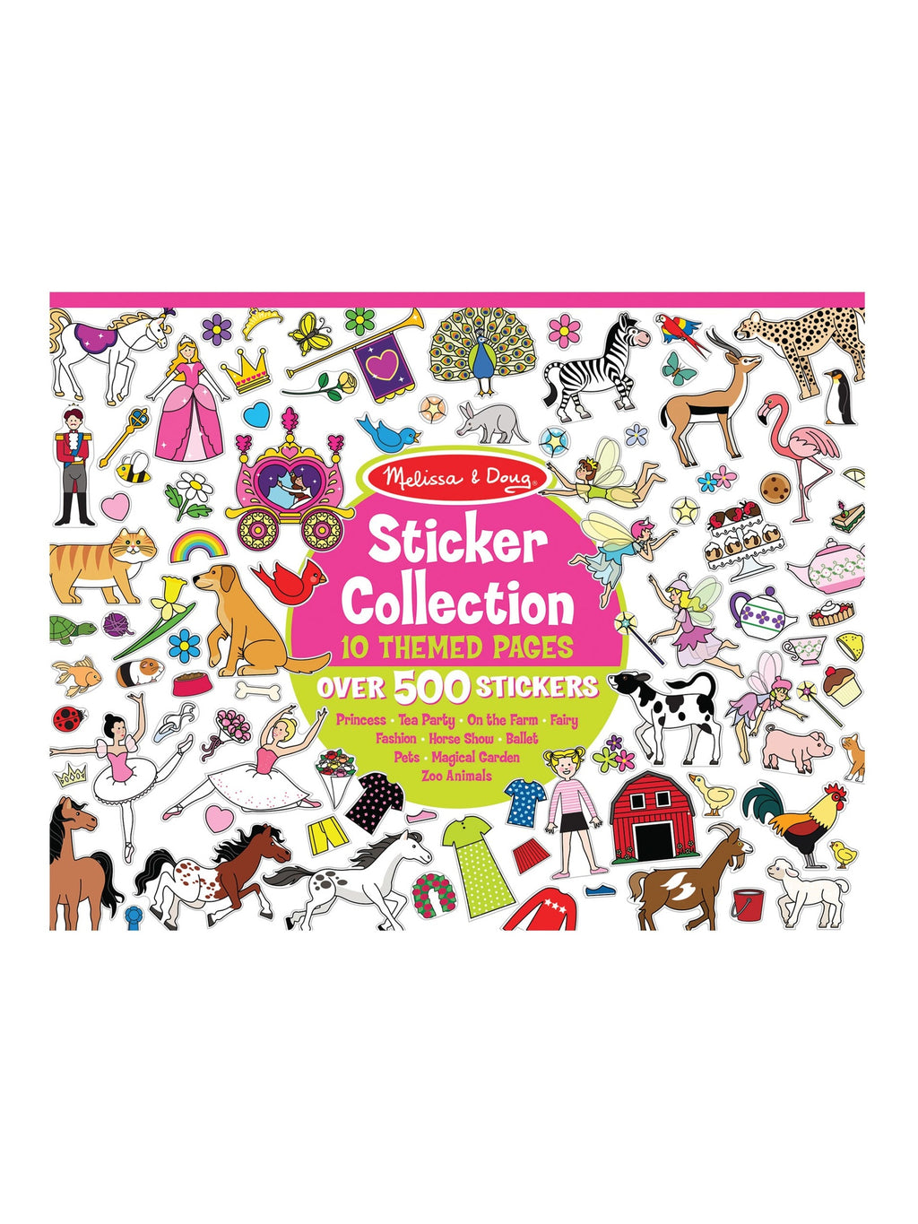 Sticker Collection Book: 500+ Stickers - Princesses, Tea Party, Animals, and More