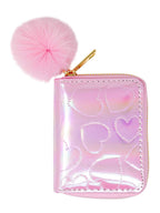 Shiny Dotted Heart Wallet - Posh Tots Children's Boutique