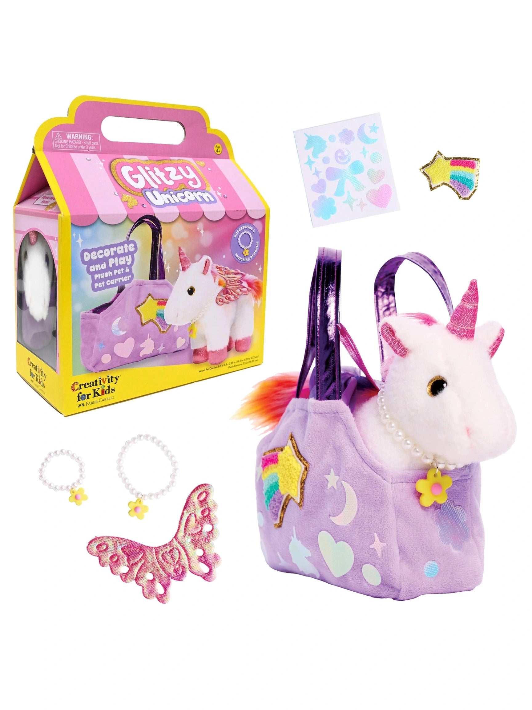 Decorate A Glitzy Unicorn DIY Craft Kit for Kids - Posh Tots Children's Boutique