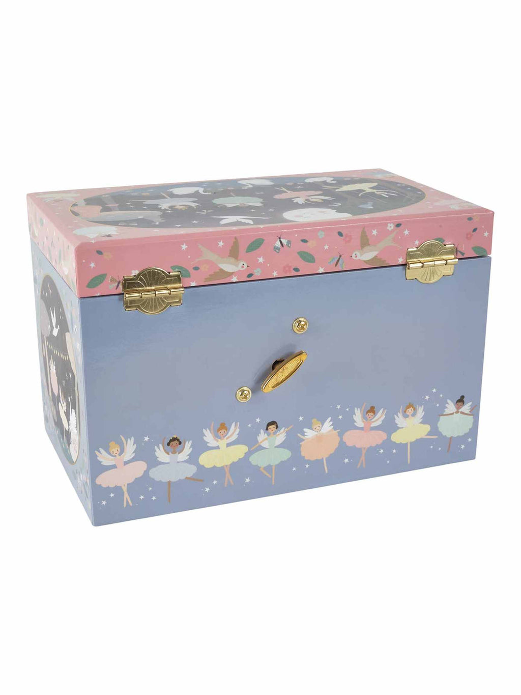 Musical Jewelry Box with 3 Drawers - Enchanted