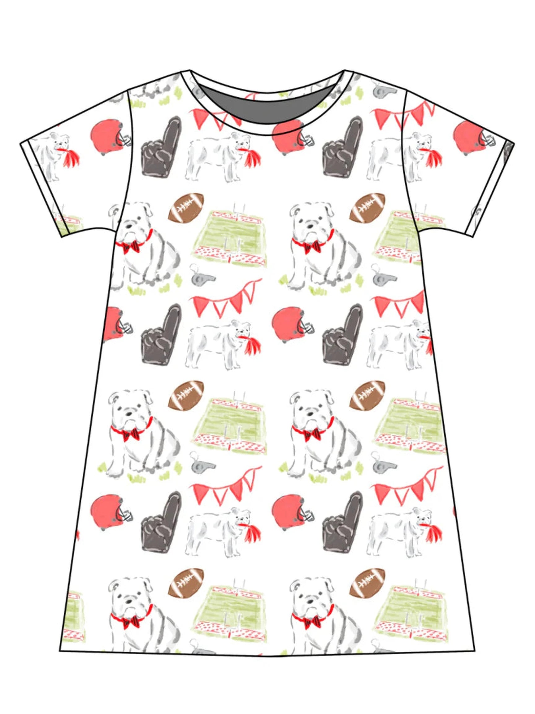 PRE-ORDER Charlotte Play Dress - Game Day Dawgs