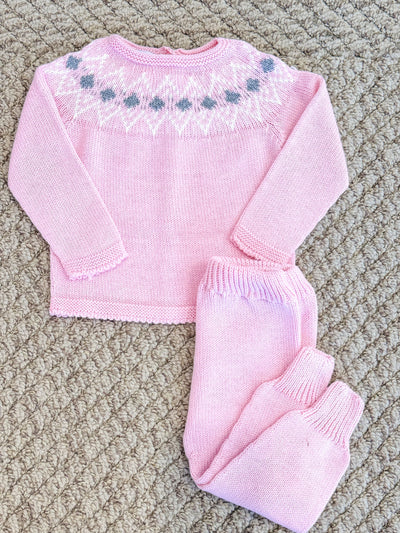 Diamond Fair Isle Infant Jogger Set
