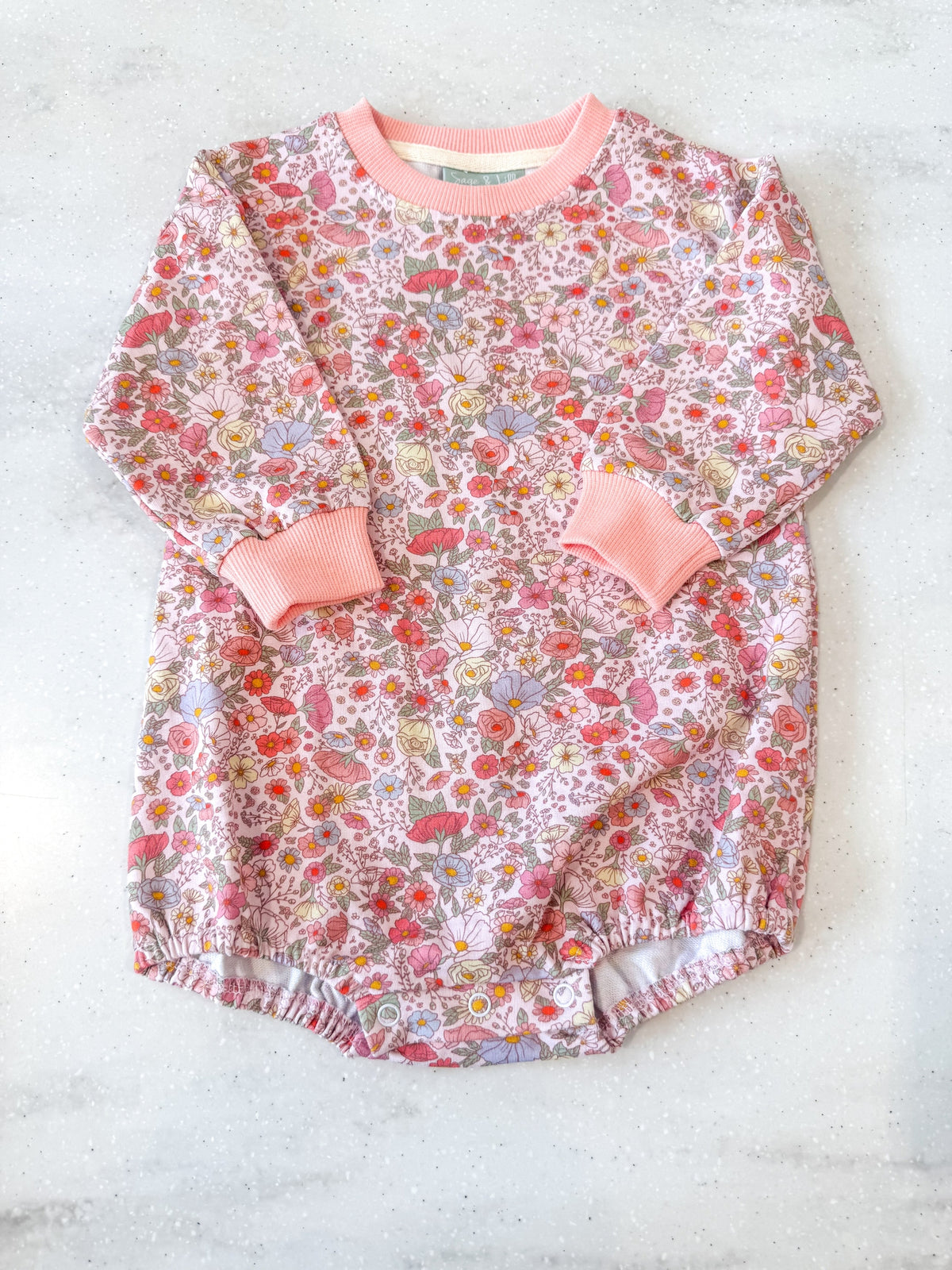 Mauve Floral Sweatshirt Bubble