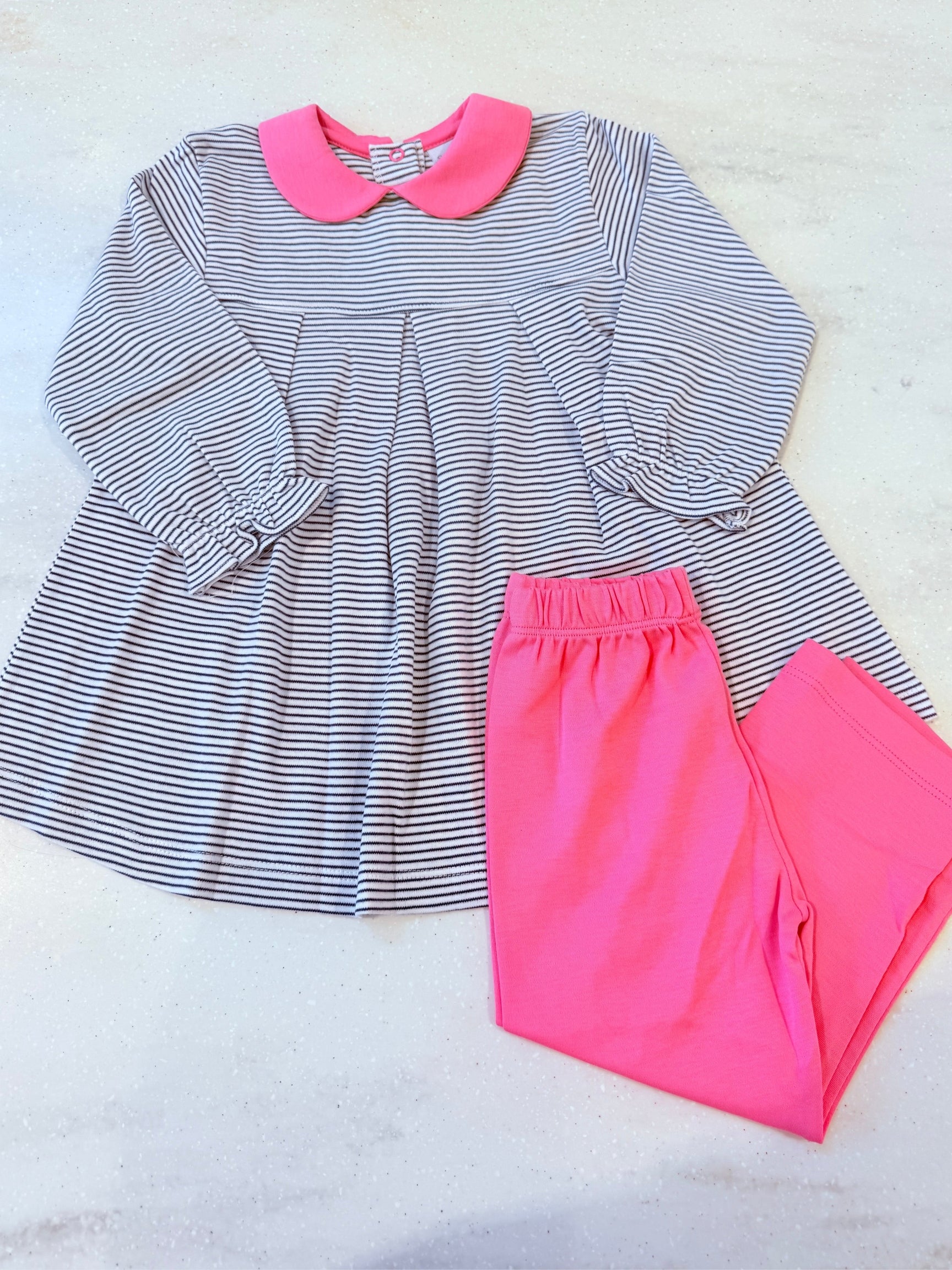 Lauree Collared Girls Leggings Set