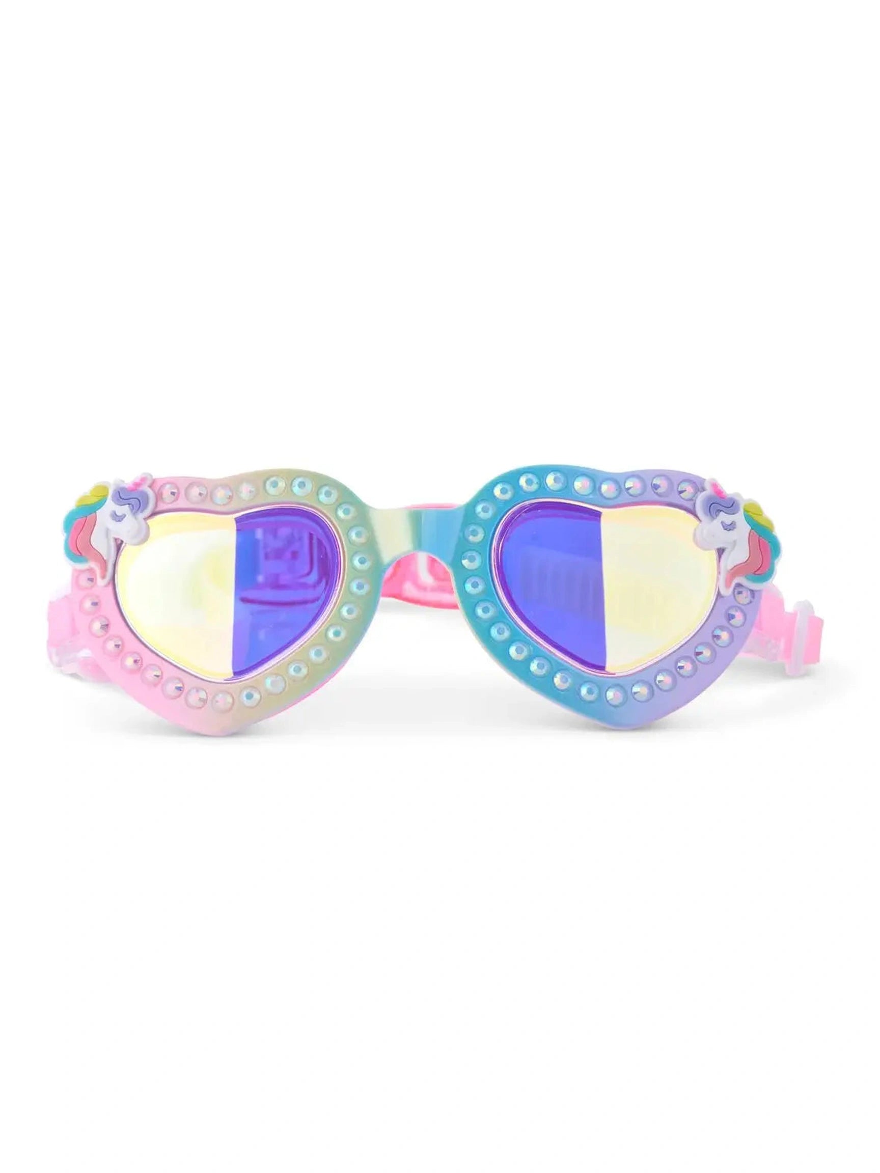 Uniglow Unicorn Heart Kids Swim Goggles