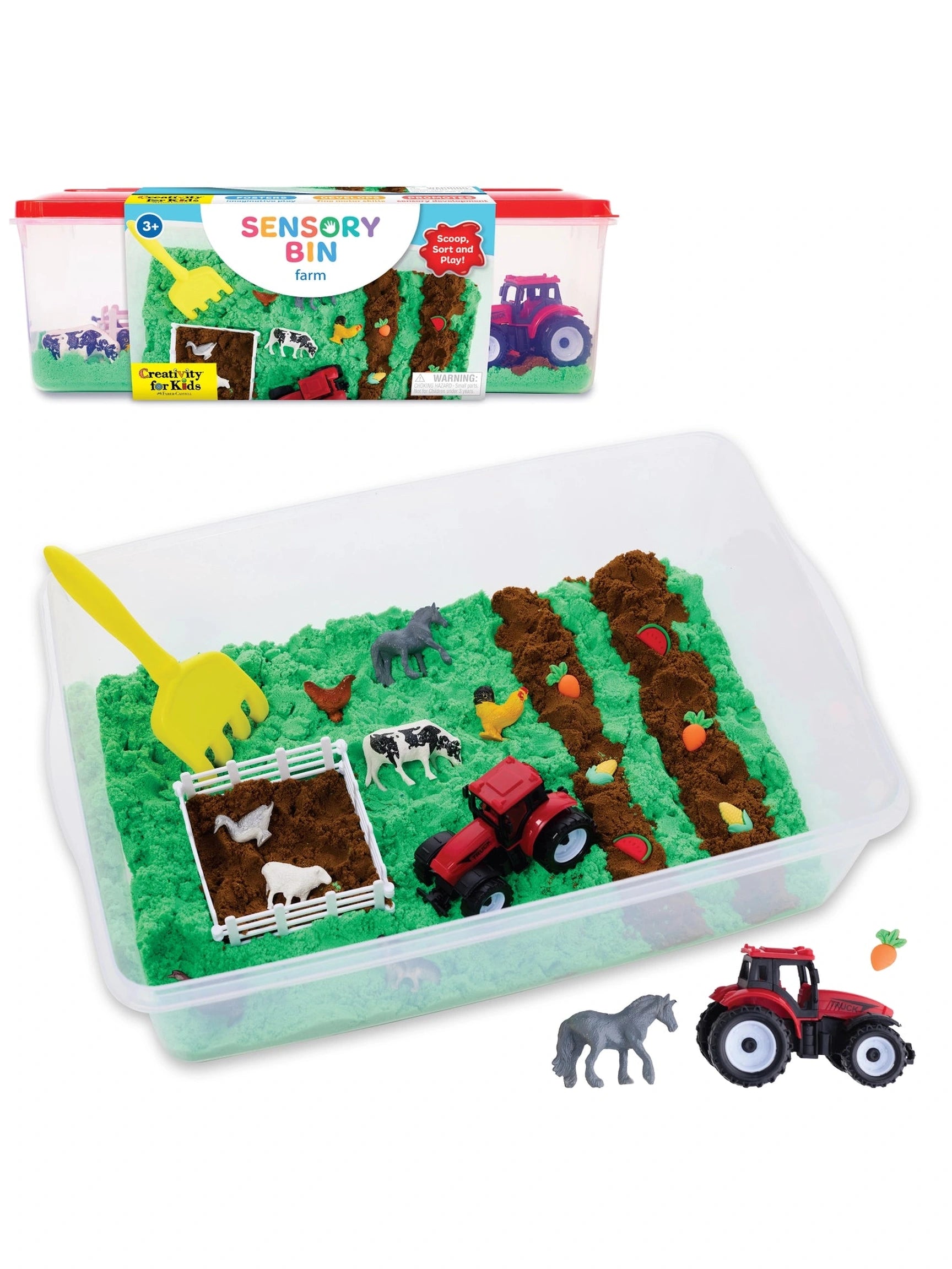 Sensory Bin Farm Activity Bin for Kids - Posh Tots Children's Boutique