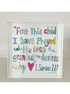 "1 Samuel 1:27 verse" acrylic shelfie