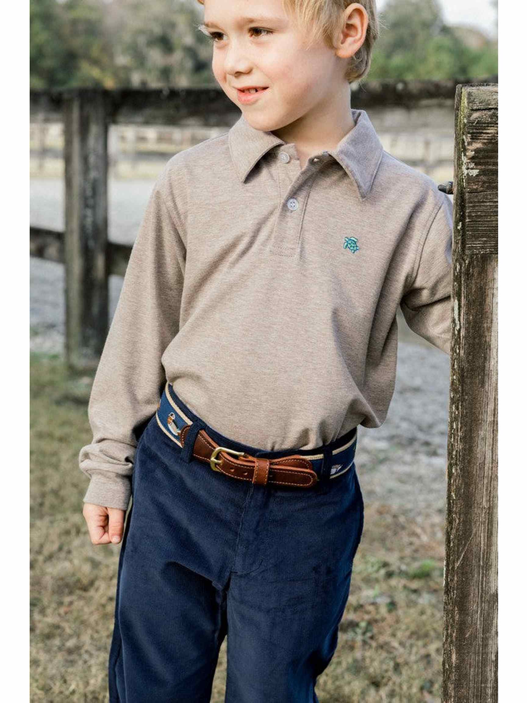 PRE-ORDER Harry Long Sleeve Solid Polo