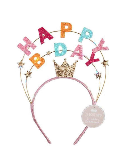 Light up Happy B-Day Headband