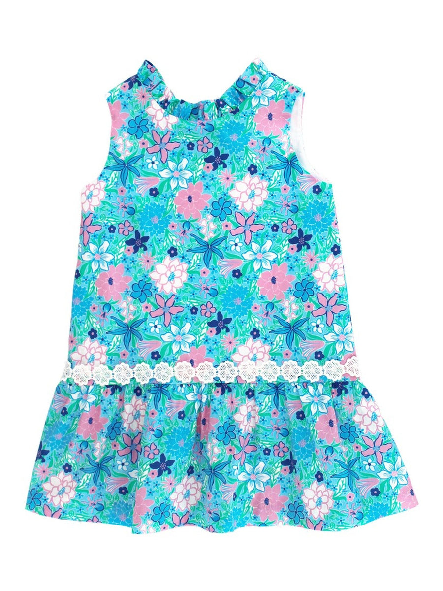 Dropwaist Dress - Floral | Posh Tots Children's Boutique