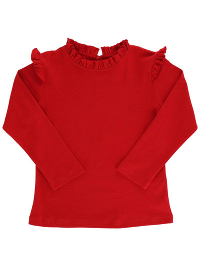PRE-ORDER Girl's Long Sleeve Top with Ruffle
