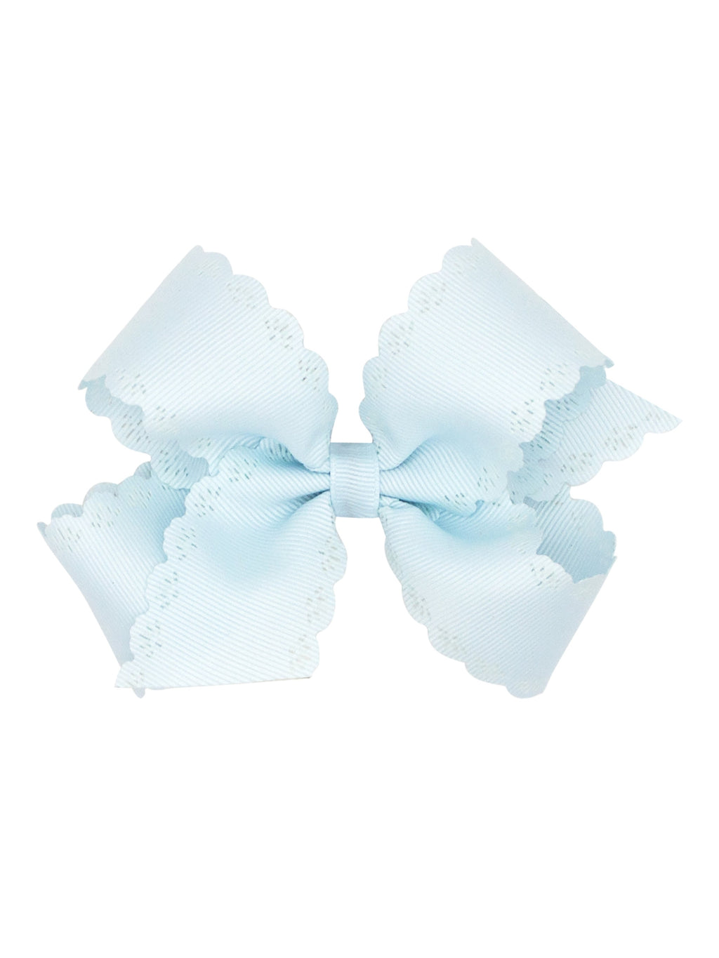 Grosgrain Bow with Eyelet Embossed Edges