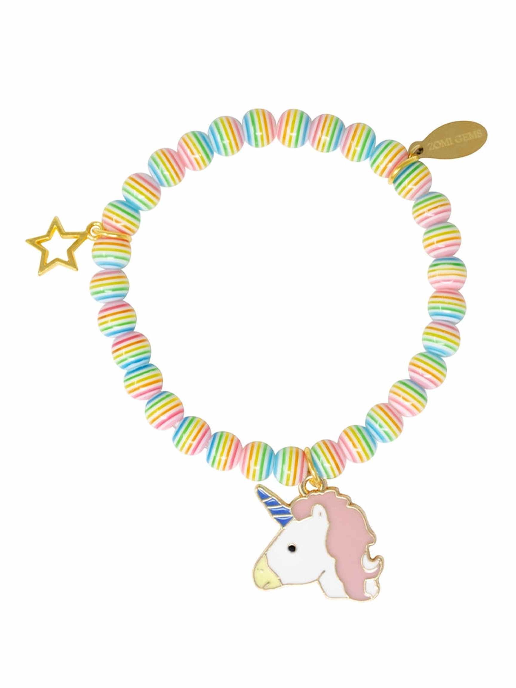 Rainbow Unicorn Bracelet - Posh Tots Children's Boutique