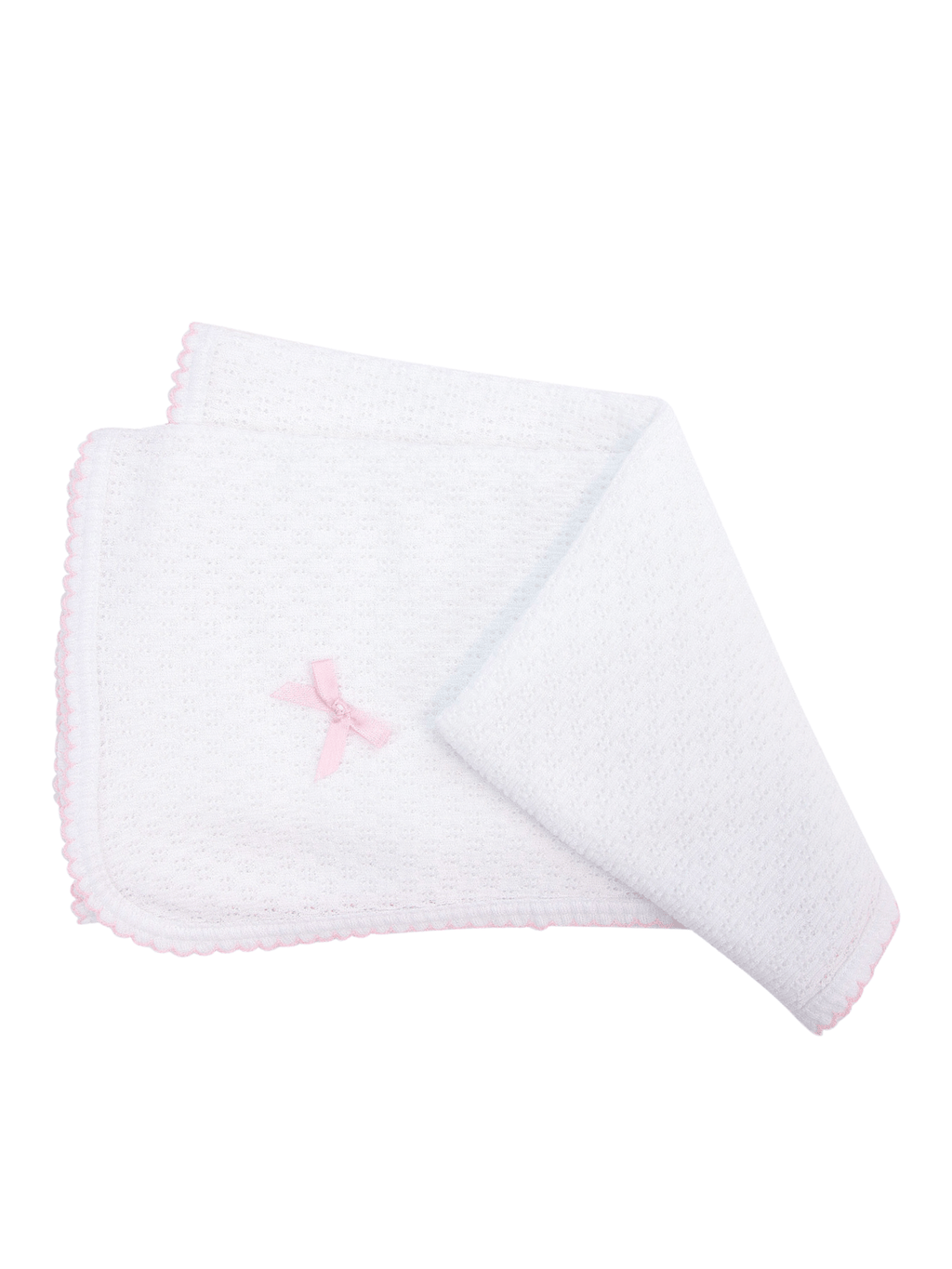Paty Swaddle Blanket w/Colored Trim