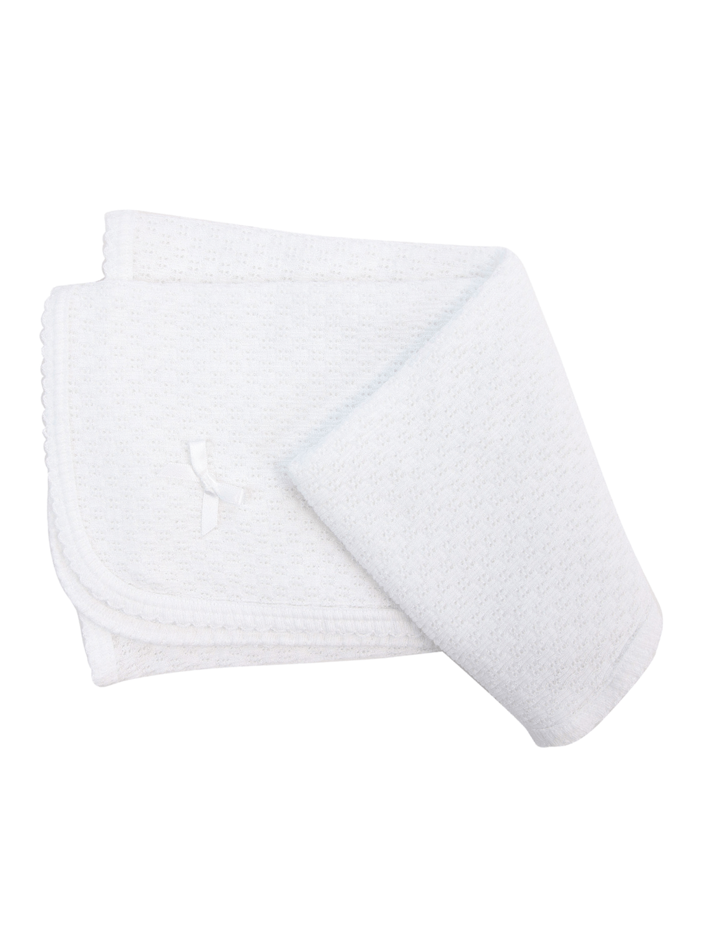 Paty Swaddle Blanket w/Colored Trim
