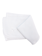 Paty Swaddle Blanket w/Colored Trim