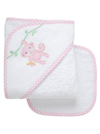Applique Hooded Towel & Washcloth Set