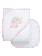Applique Hooded Towel & Washcloth Boxed Set