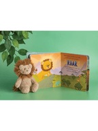 Plush Lion & Book
