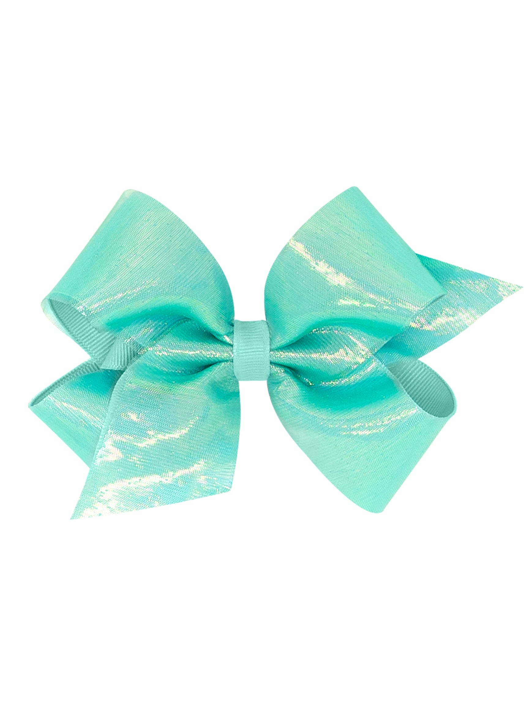 Sheer Iridescent Grosgrain Overlay Bow