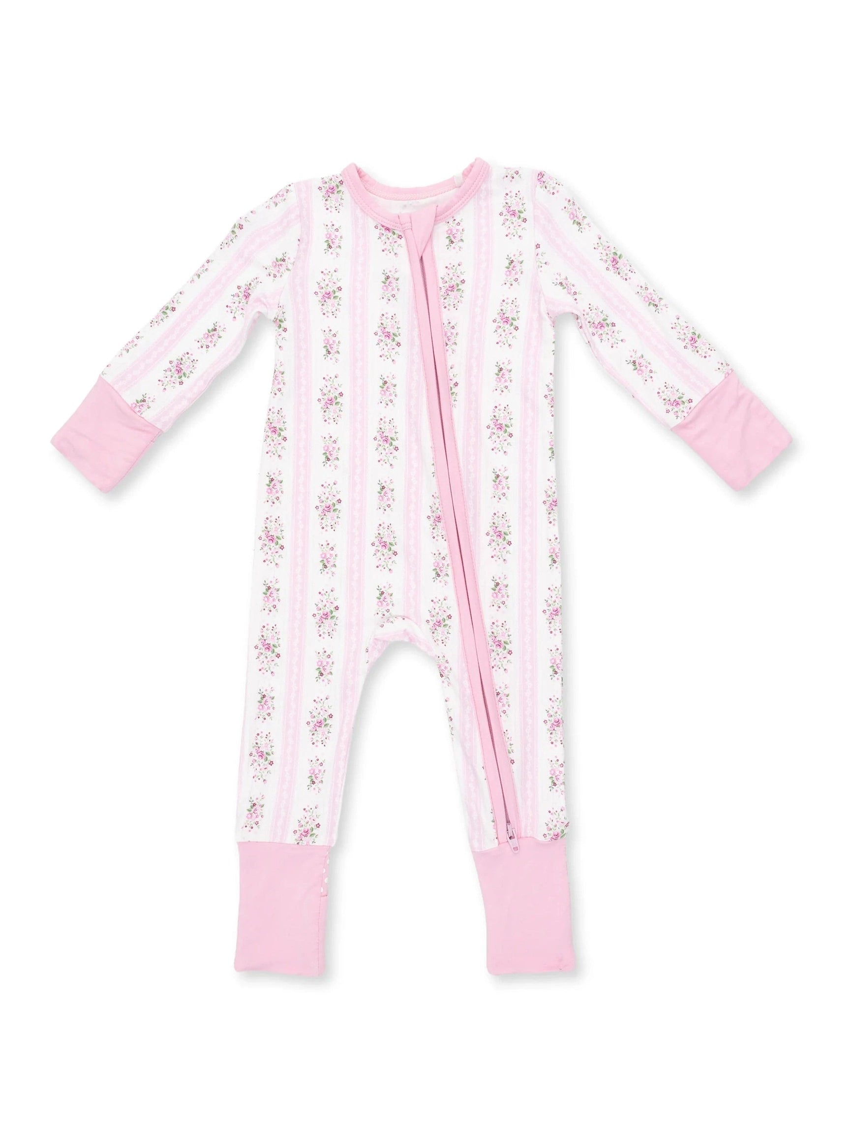 Bella Rose Stripe - Convertible Romper