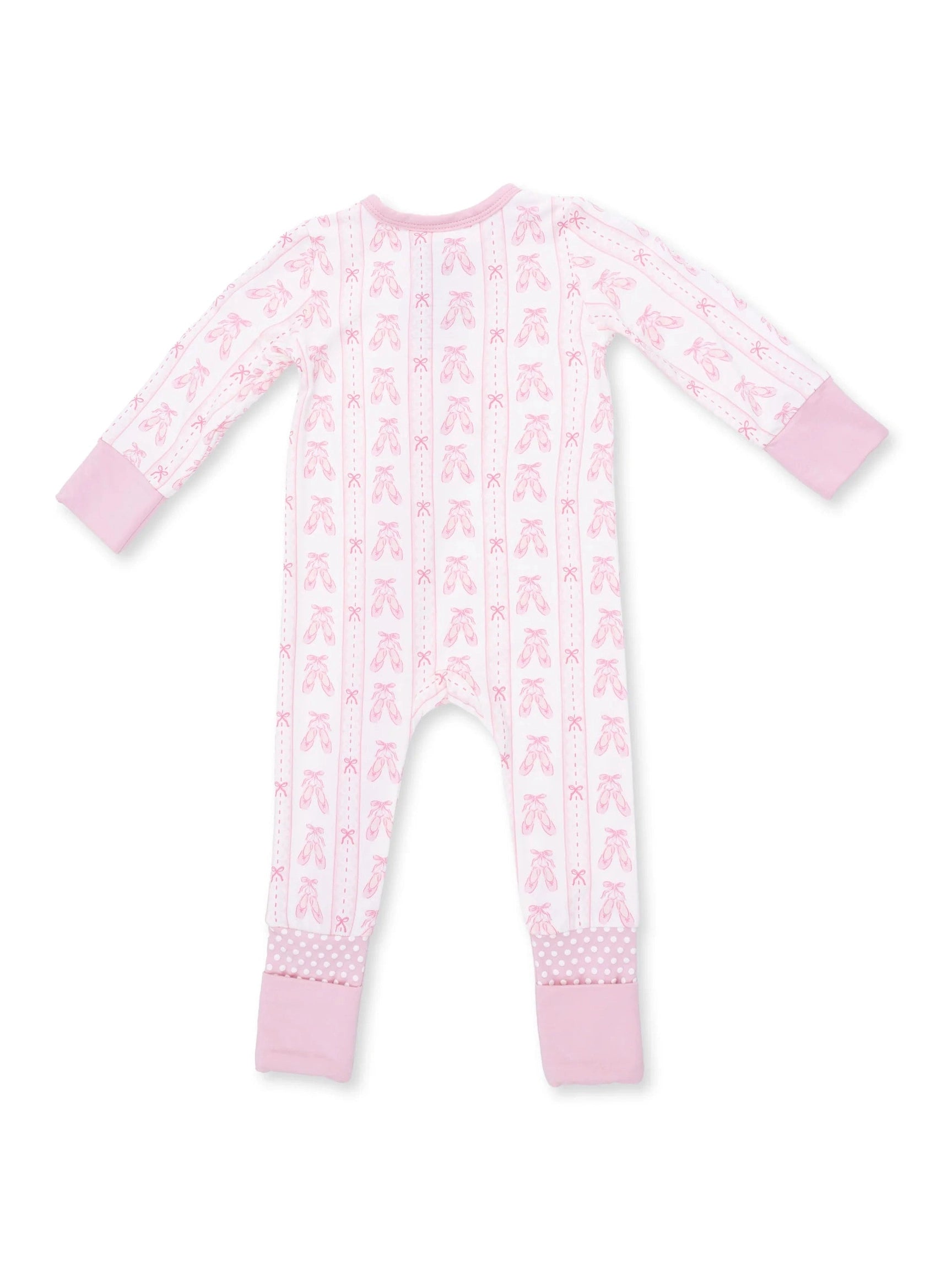 Ballet Shoes Ribbon Stripe - Convertible Romper