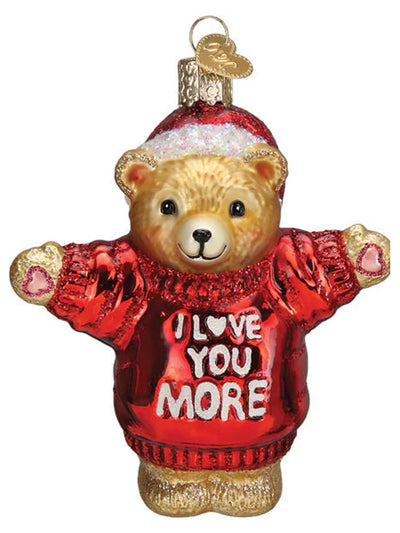 I Love You More Bear Ornament