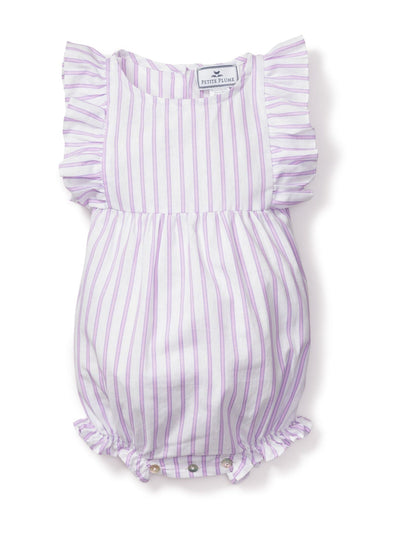 Ruffled Twill PJ Romper