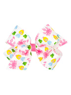 Princess Print Bow - Posh Tots Children's Boutique
