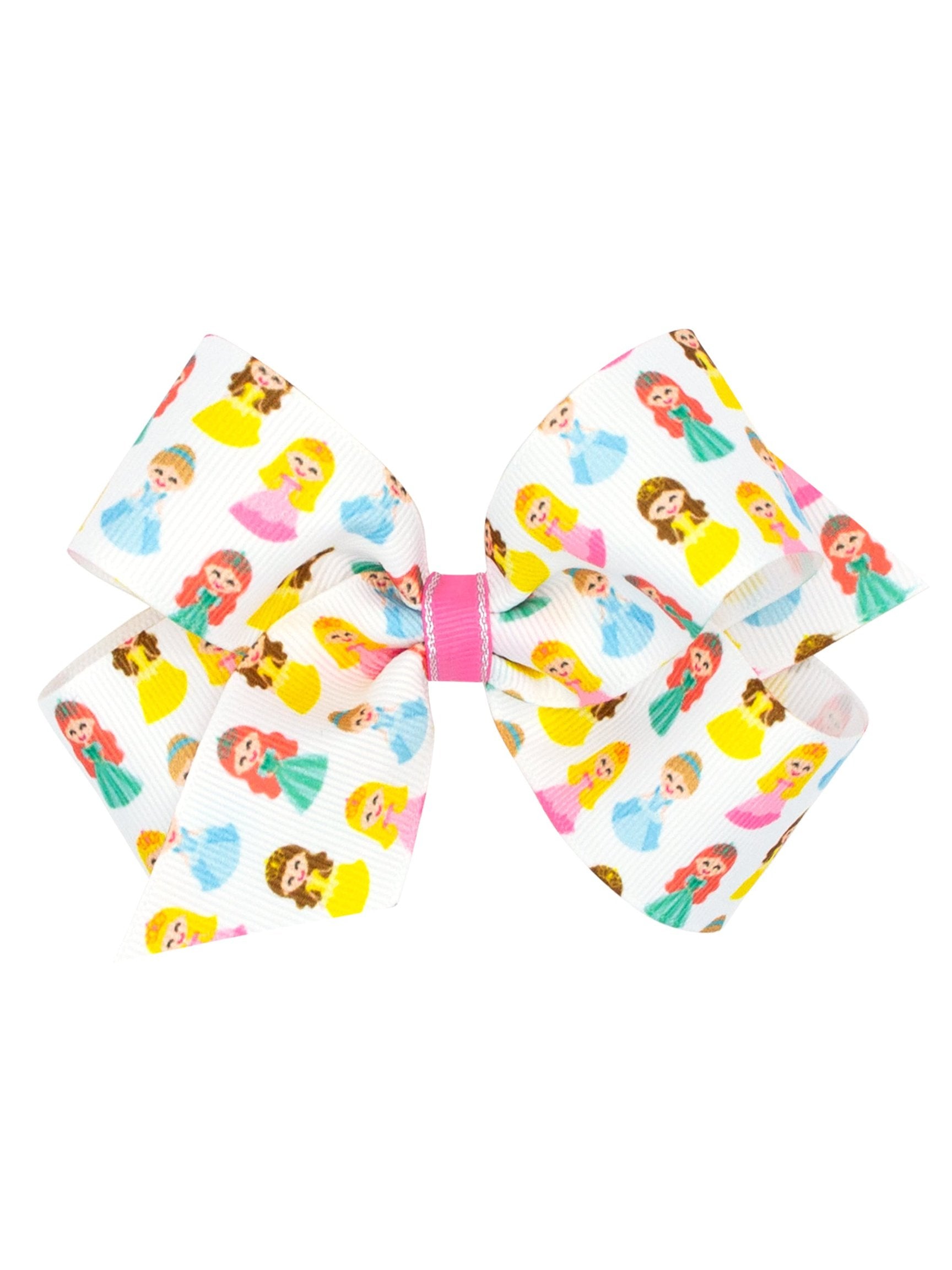 Princess Print Bow - Posh Tots Children's Boutique