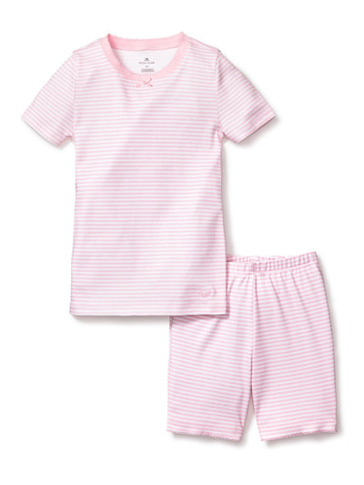 Pink Stripes Snug Fit Short PJ Set
