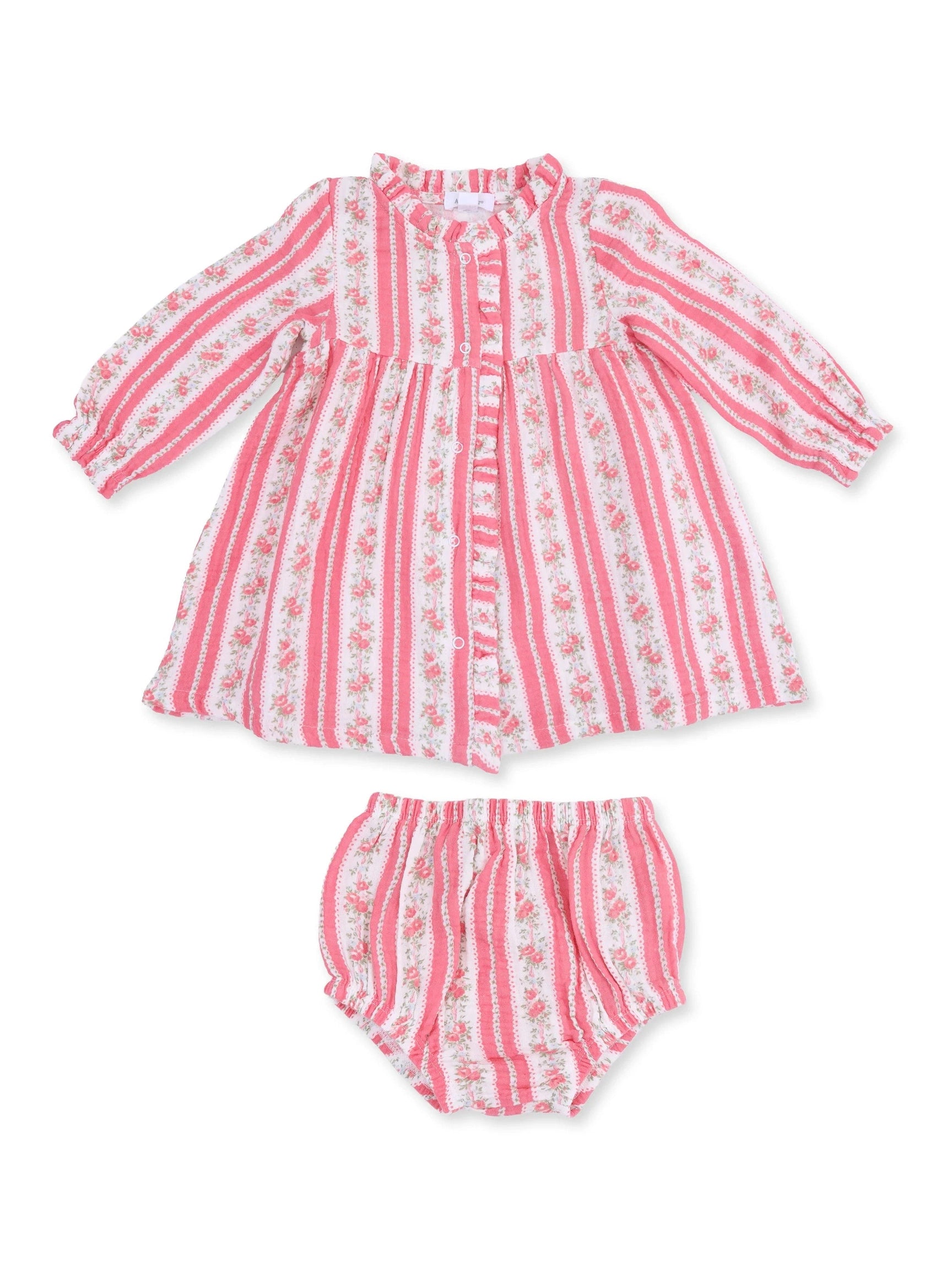 Suzie Floral Stripe - Romy Dress and Bloomer