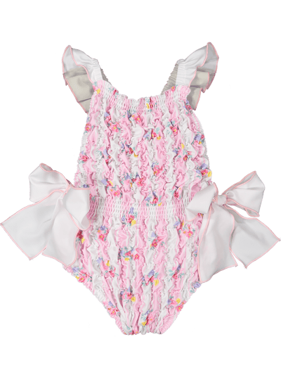 Buy Pink Wonder Fabric 80% Polyamide Print Abstract Monokini With