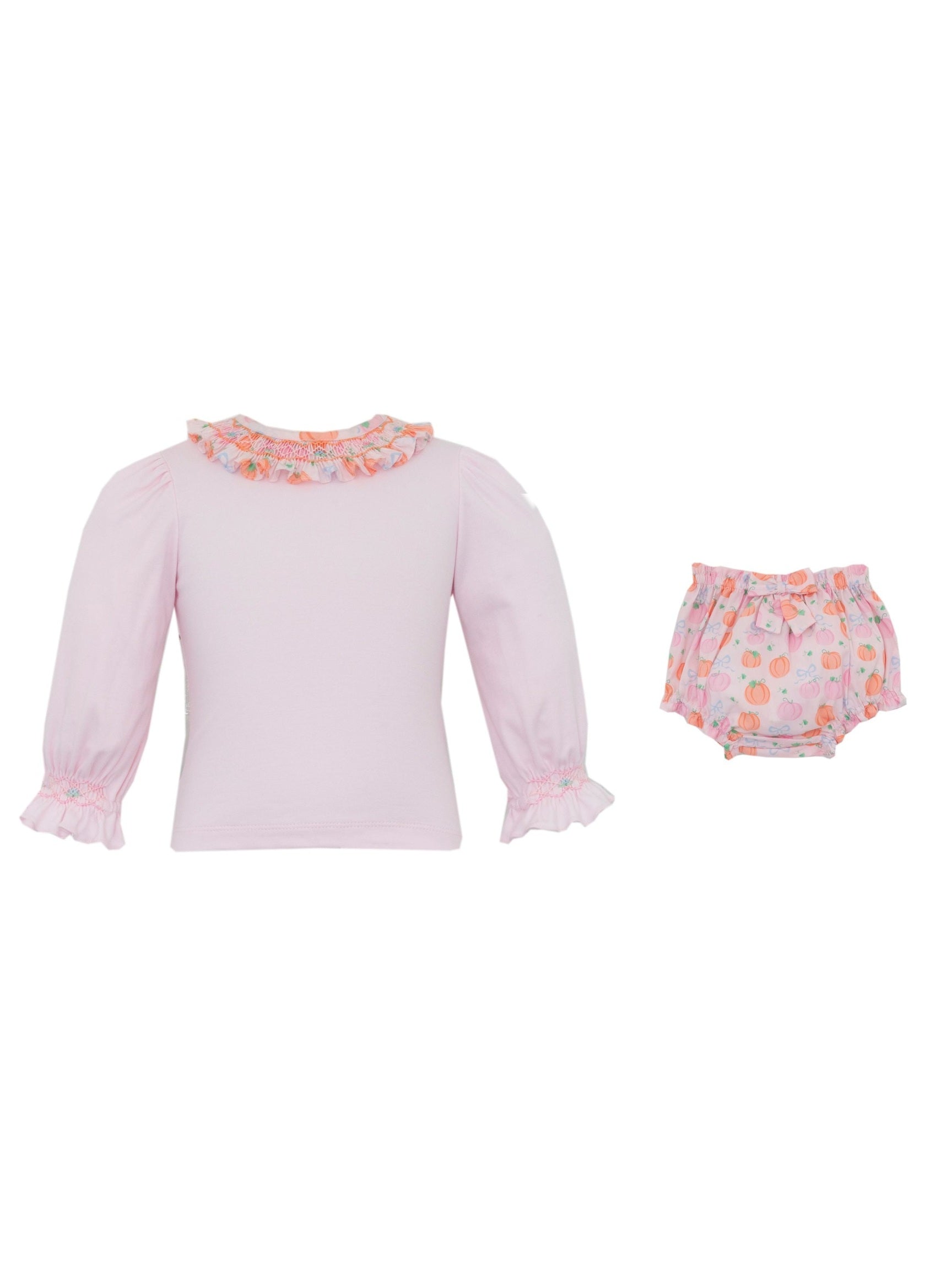 Pumkin Print Bloomer Set
