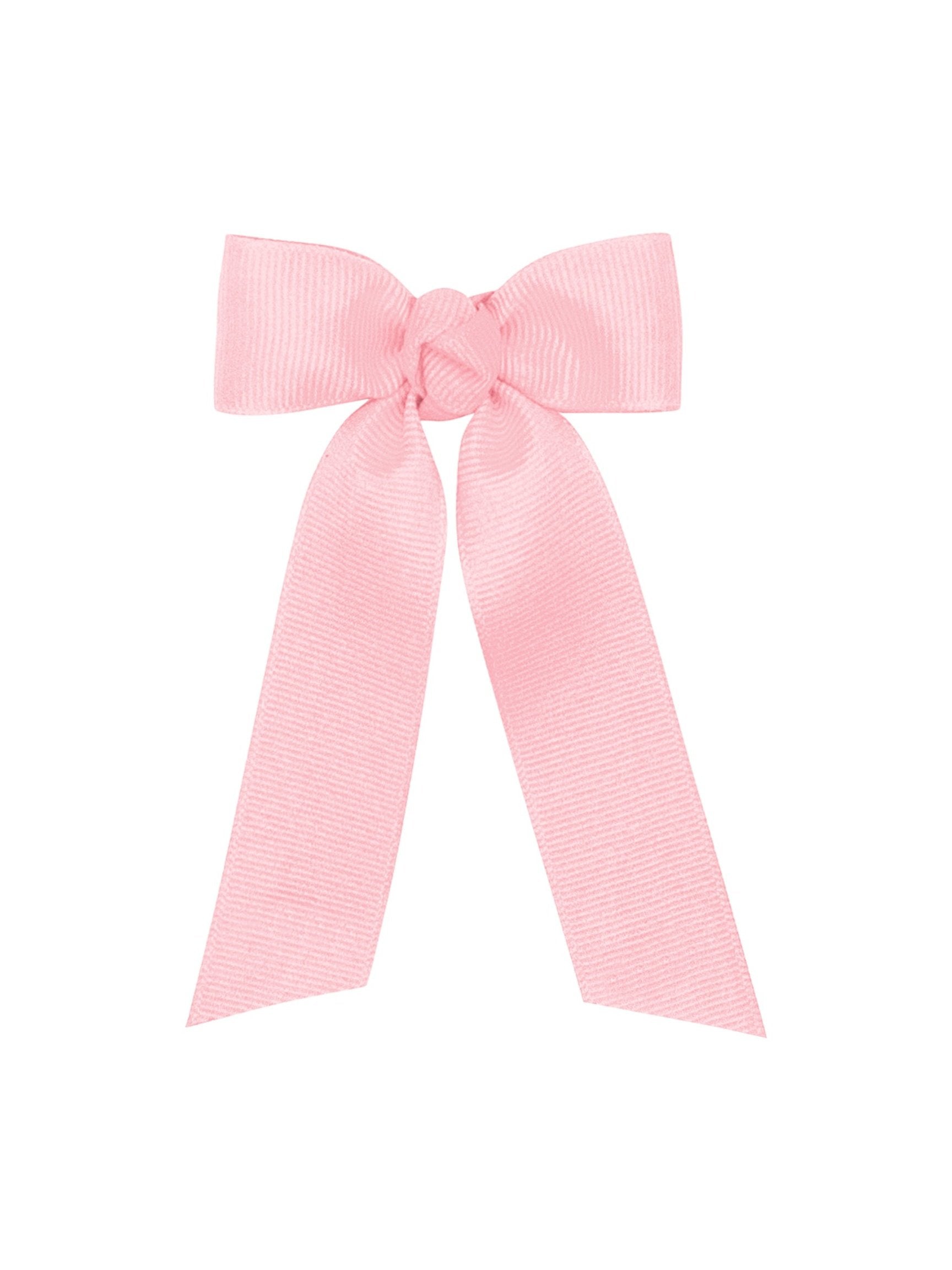 Tiny Grosgrain Bowtie with Knot Wrap and Streamer Tails