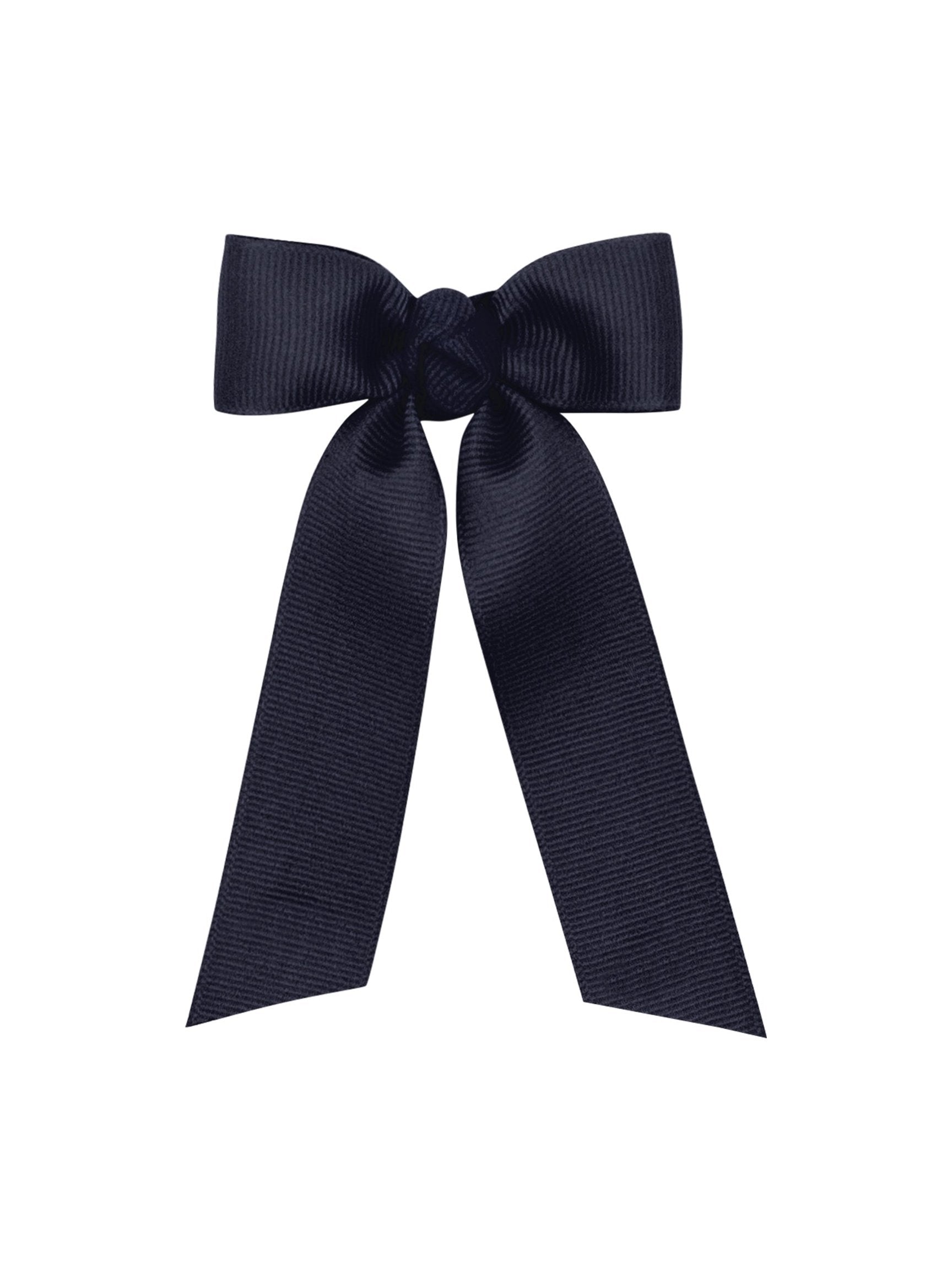 Tiny Grosgrain Bowtie with Knot Wrap and Streamer Tails