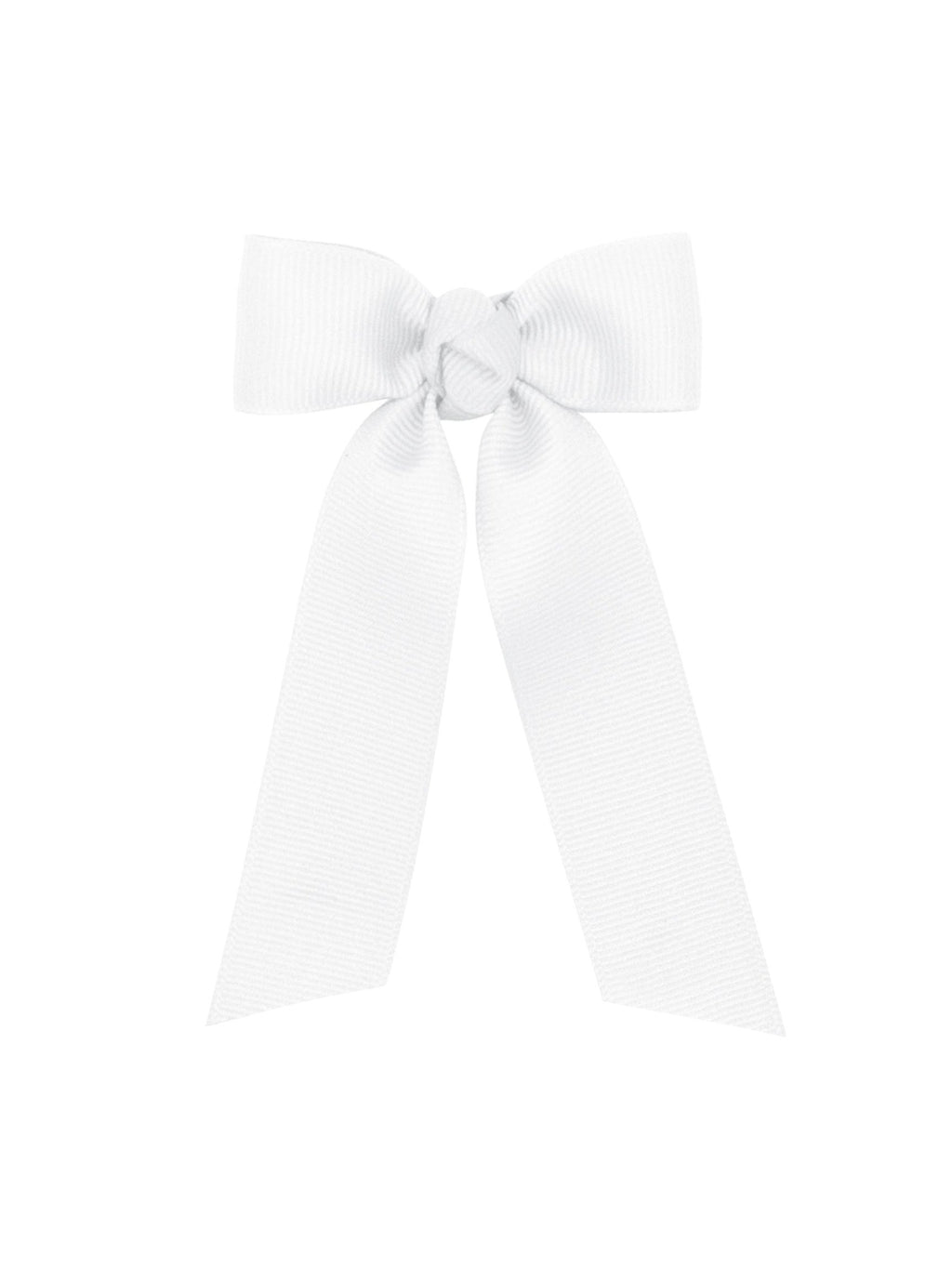 Tiny Grosgrain Bowtie with Knot Wrap and Streamer Tails