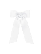 Tiny Grosgrain Bowtie with Knot Wrap and Streamer Tails