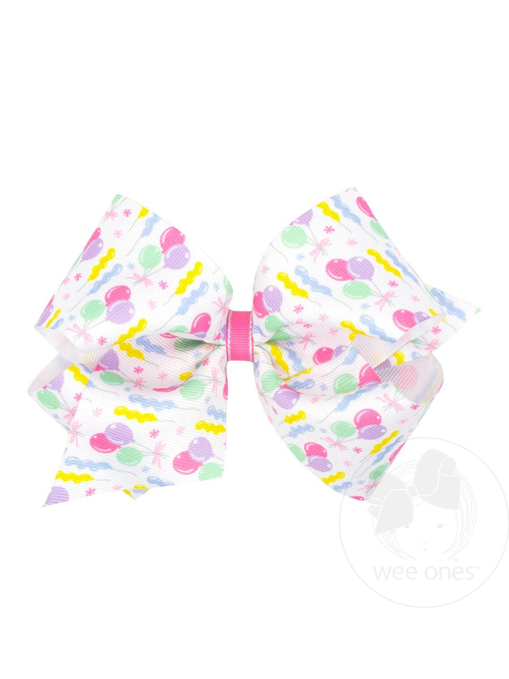 Party Print Grosgrain Bow