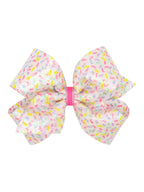 Sequined Birthday Print Bow - Posh Tots Children's Boutique