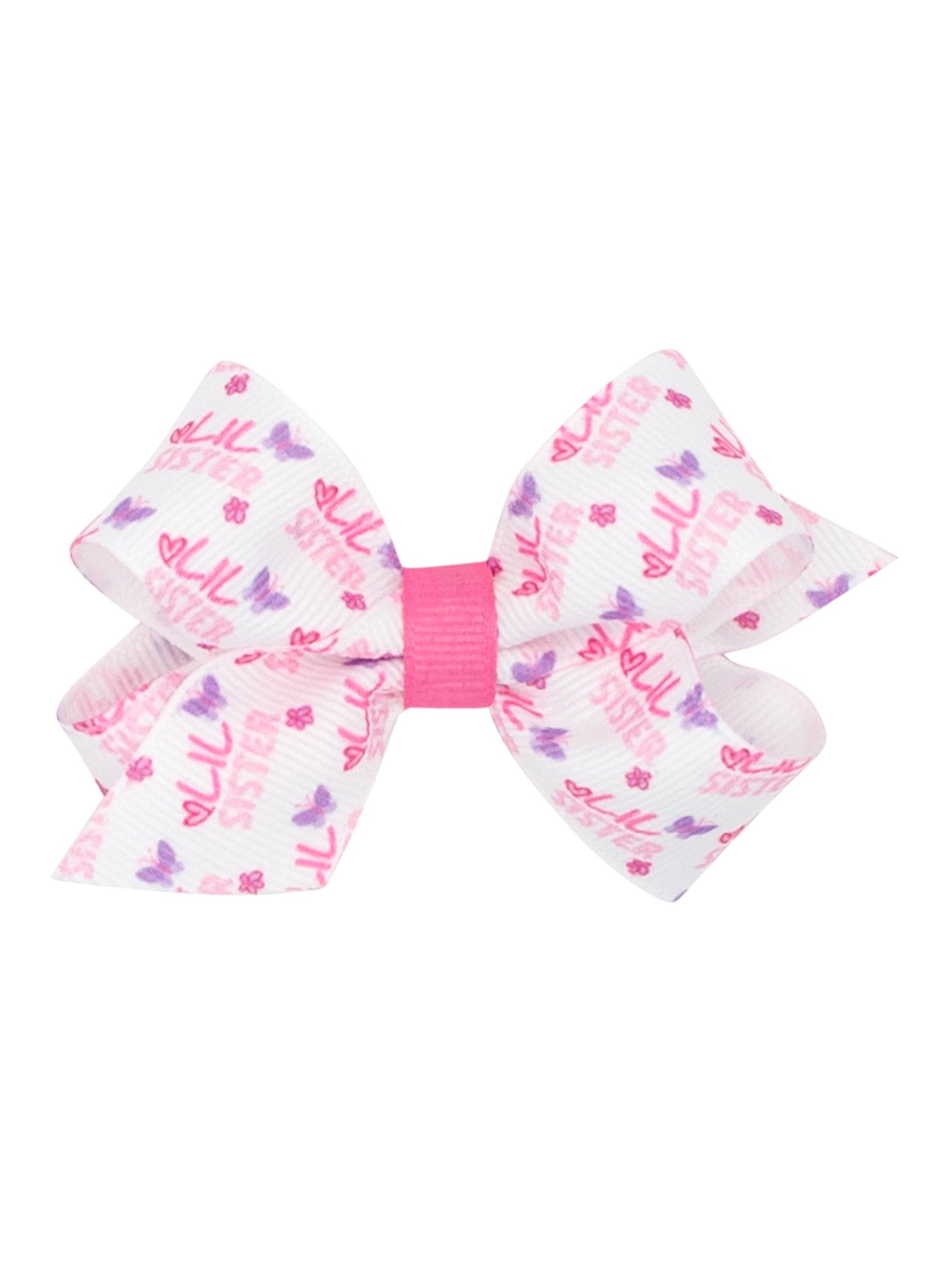 Lil' Sister Grosgrain Bow - Posh Tots Children's Boutique
