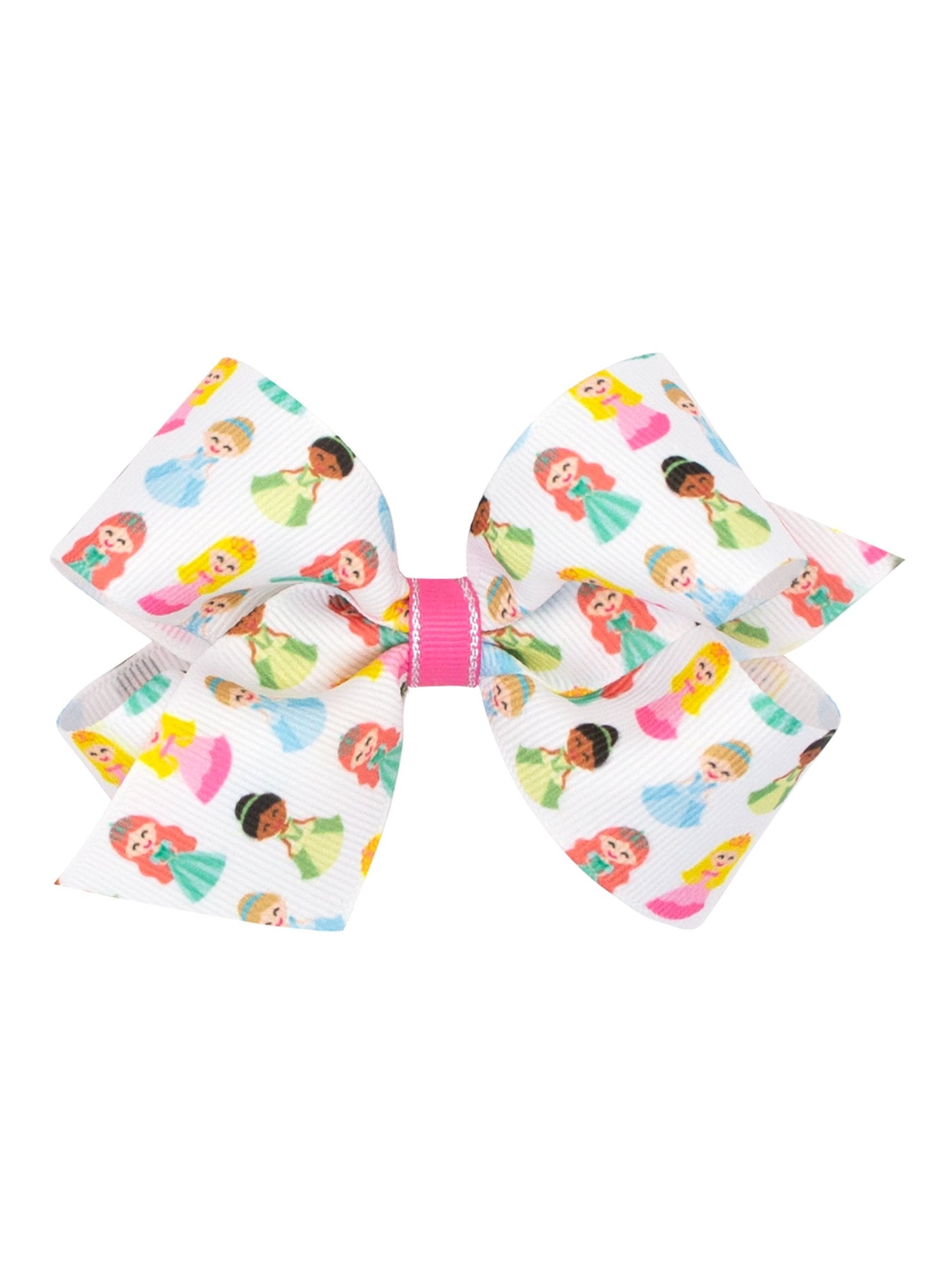 Princess Print Bow - Posh Tots Children's Boutique