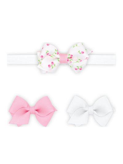 3-Pack Wee Bows with Add-A-Bow Band