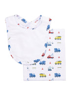 Drooler Bib & Burp Set - Posh Tots Children's Boutique