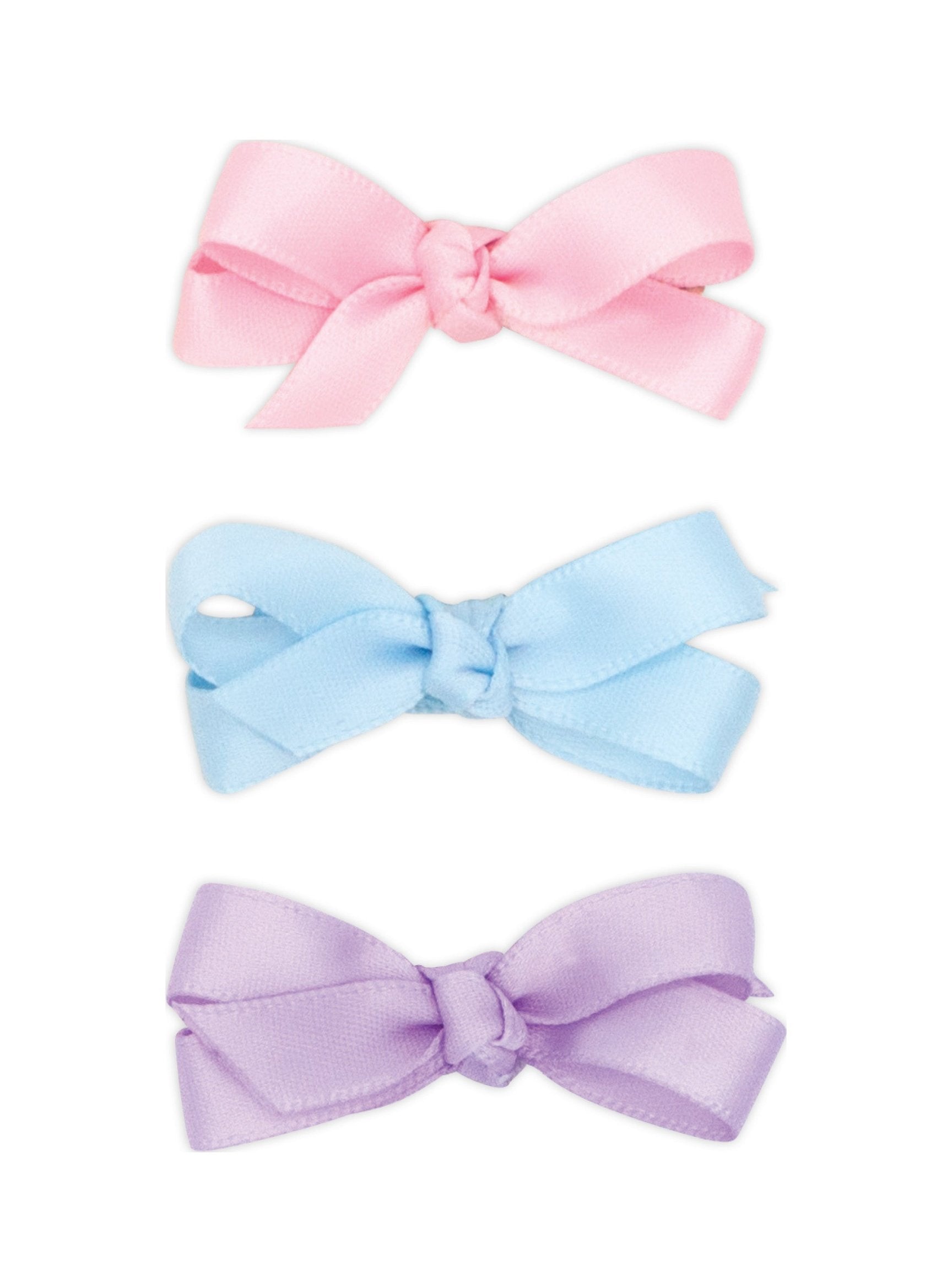 3-Pack Baby Satin Bows
