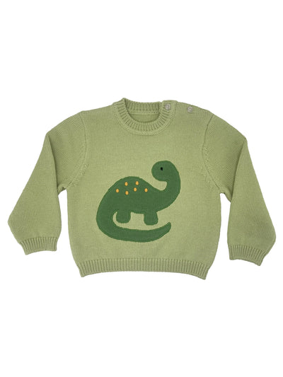 Dino Applique Knit Sweater