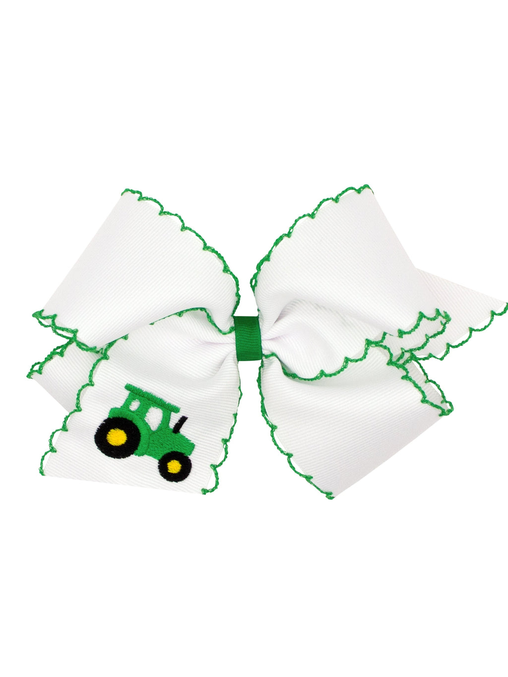 Moonstitch Embroidered Grosgrain Bow - Asst'd Designs